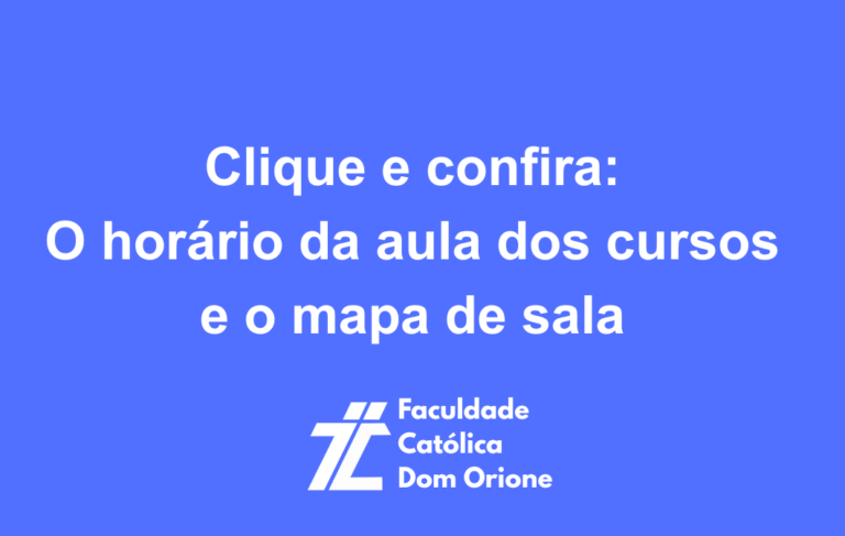 Mapa de sala e Horário das aulas